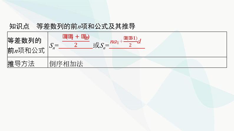 人教A版高中数学选择性必修第二册4-2-2第1课时等差数列的前n项和课件05