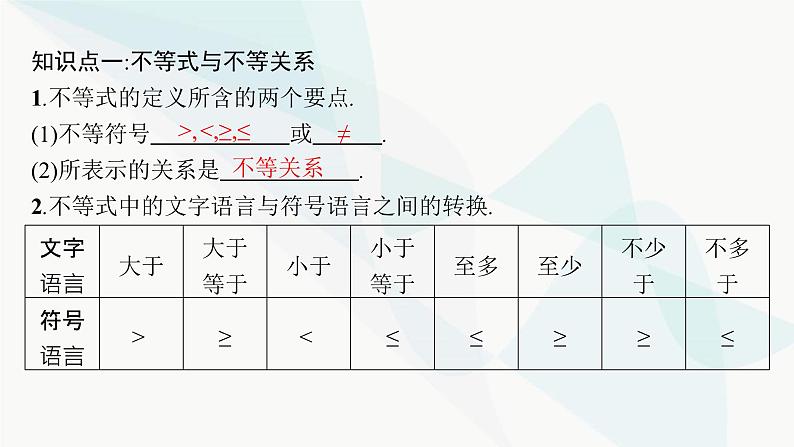 人教A版高中数学必修第一册第2章函数的概念与性质2-1等式性质与不等式性质课件第8页