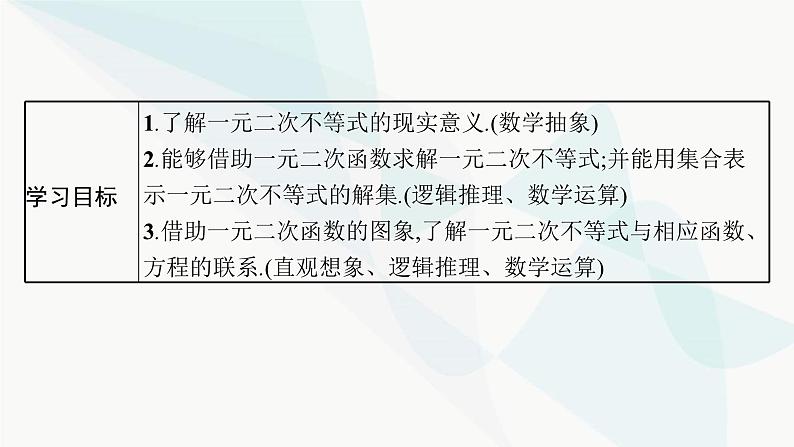 人教A版高中数学必修第一册第2章函数的概念与性质2-3二次函数与一元二次方程、不等式课件第3页