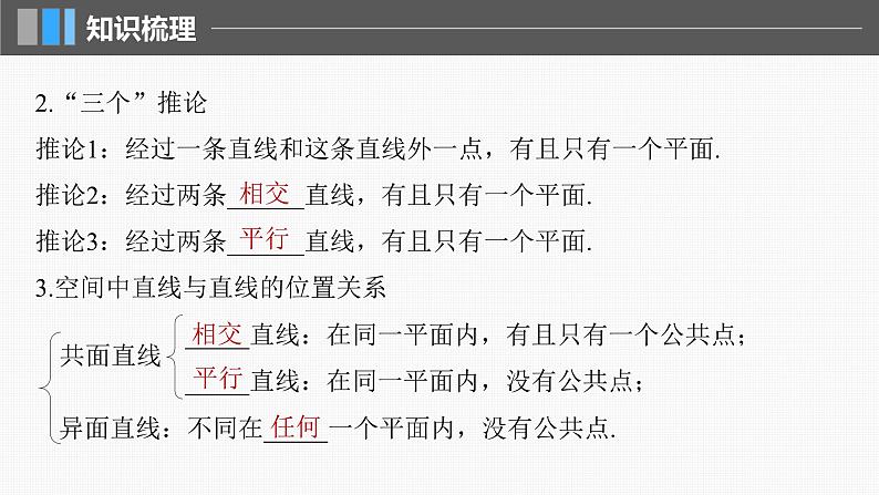 新高考数学一轮复习讲练测课件第7章§7.3空间点、直线、平面之间的位置关系 (含解析)06