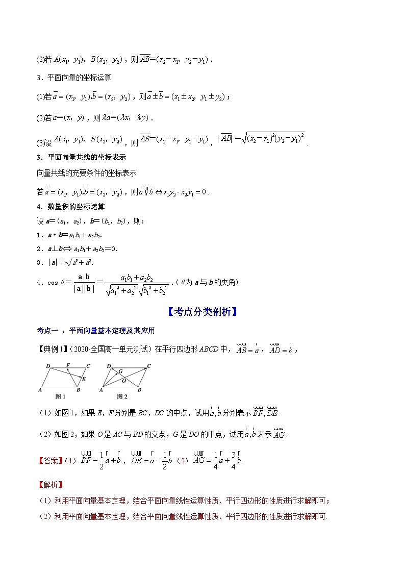 新高考数学一轮复习讲练测专题6.2平面向量的基本定理及坐标表示（讲）（含解析）第2页