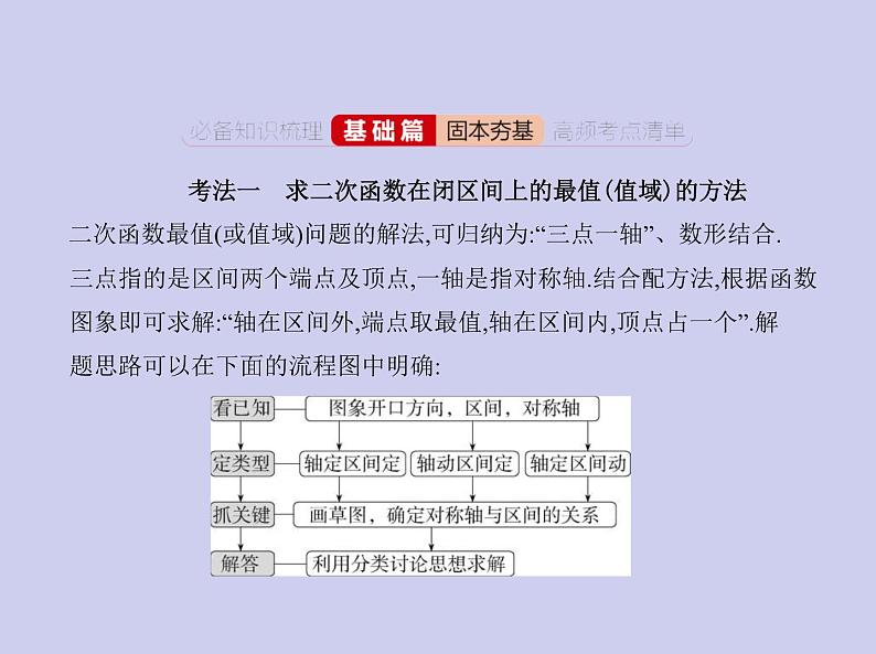 新高考数学二轮复习课件专题三 3.2 二次函数与幂函数（含解析）第5页