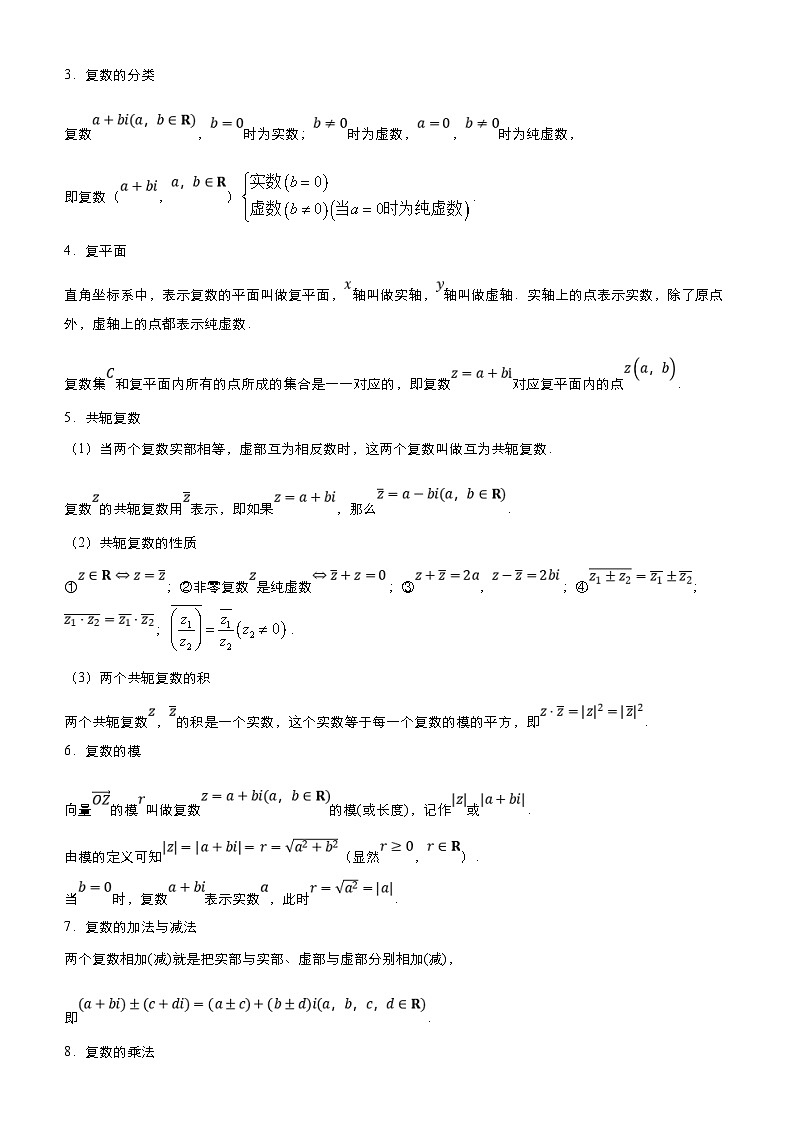 新高考数学三轮冲刺精品专题二 平面向量与复数（含解析）03
