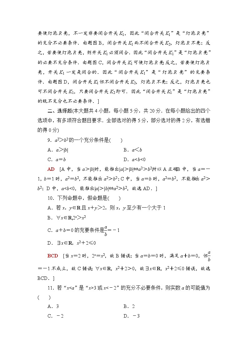 新教材数学苏教版必修第一册第2章 章末综合提升 课件03