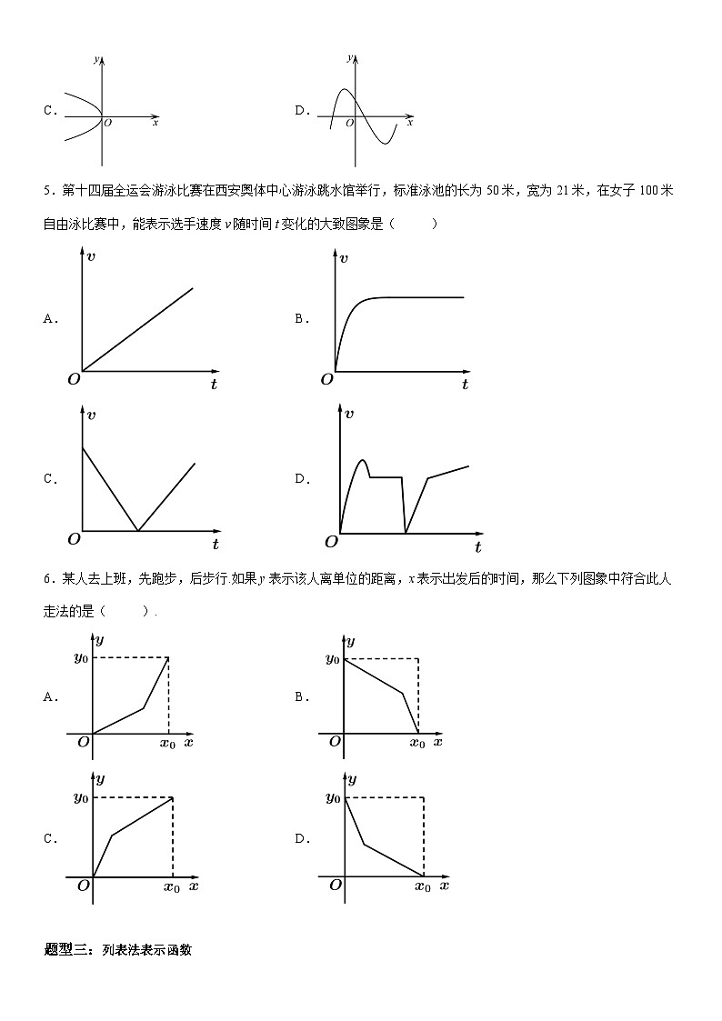 新高考数学一轮复习考点精讲讲练学案 函数的表示法（含解析）02