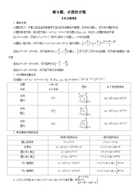 新高考数学一轮复习考点精讲讲练学案 求圆的方程（含解析）