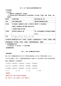 新高考数学二轮复习讲义第二十二讲统计初步及成对数据的统计分析（含解析）