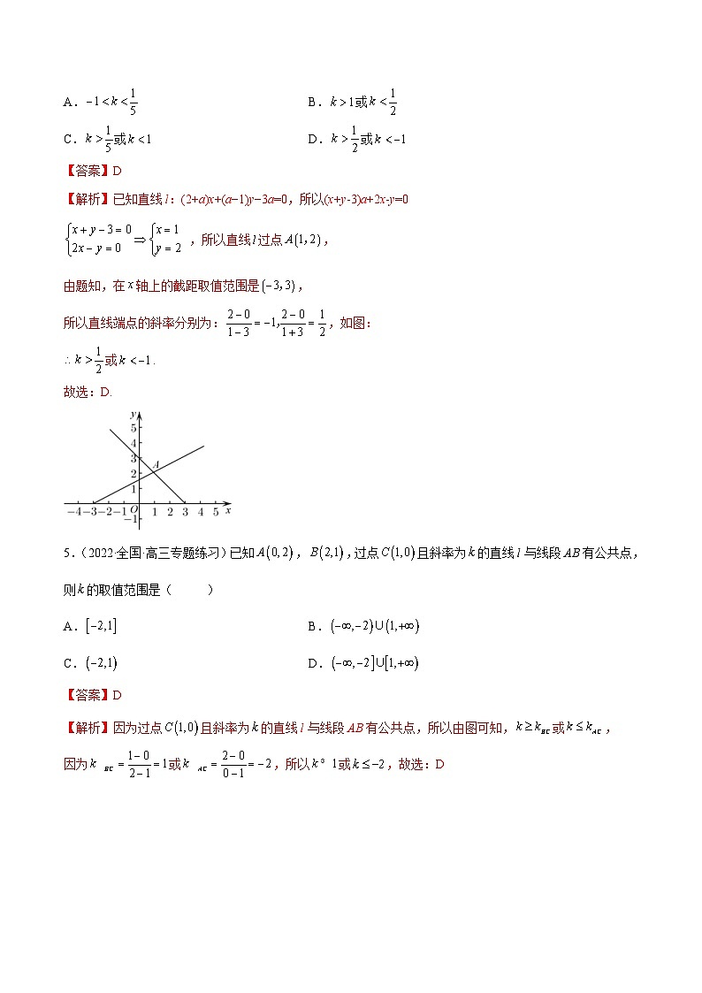 新高考数学一轮复习提升训练9.1 直线方程与圆的方程（精练）（含解析）第2页