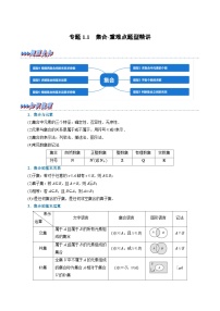 新高考数学一轮复习精选讲练专题1.1 集合（含解析）
