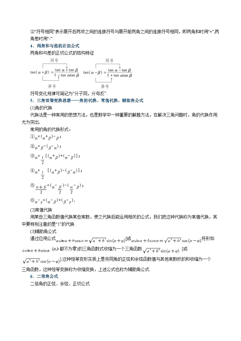新高考数学一轮复习精选讲练专题4.5 三角恒等变换（含解析）02