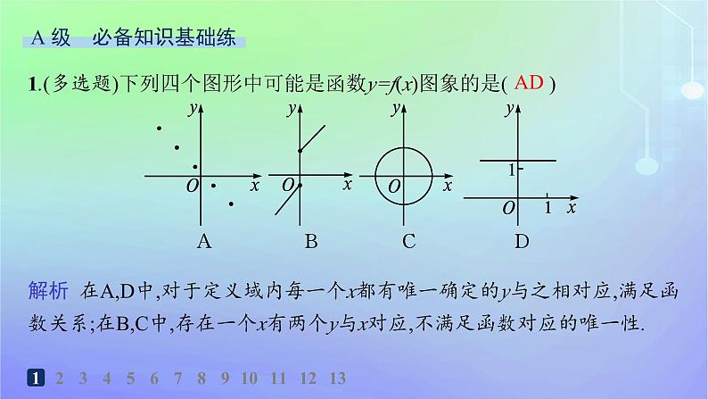 新教材2023_2024学年高中数学第2章函数1生活中的变量关系2函数2.2函数的表示法第1课时函数的表示法分层作业课件北师大版必修第一册02