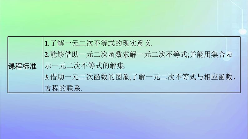 新教材2023_2024学年高中数学第1章预备知识4一元二次函数与一元二次不等式4.2一元二次不等式及其解法4.3一元二次不等式的应用课件北师大版必修第一册03