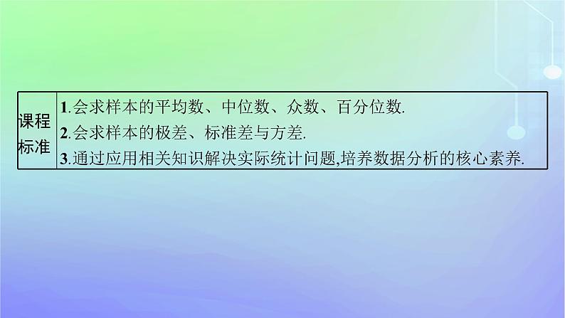 新教材2023_2024学年高中数学第6章统计4用样本估计总体数字特征4.1样本的数字特征4.2分层随机抽样的均值与方差4.3百分位数课件北师大版必修第一册03