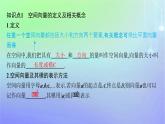 新教材2023_2024学年高中数学第三章空间向量与立体几何2空间向量与向量运算2.1从平面向量到空间向量2.2空间向量的运算课件北师大版选择性必修第一册