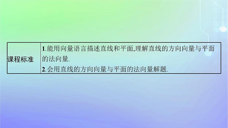 新教材2023_2024学年高中数学第三章空间向量与立体几何4向量在立体几何中的应用4.1直线的方向向量与平面的法向量课件北师大版选择性必修第一册第3页