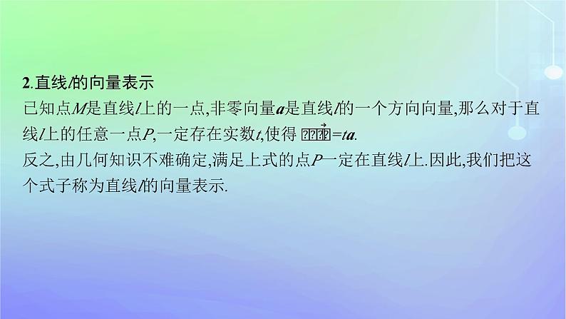 新教材2023_2024学年高中数学第三章空间向量与立体几何4向量在立体几何中的应用4.1直线的方向向量与平面的法向量课件北师大版选择性必修第一册第6页