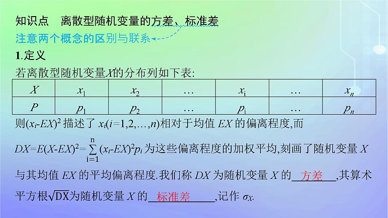 新教材2023_2024学年高中数学第六章概率3离散型随机变量的均值与方差3.2离散型随机变量的方差课件北师大版选择性必修第一册05