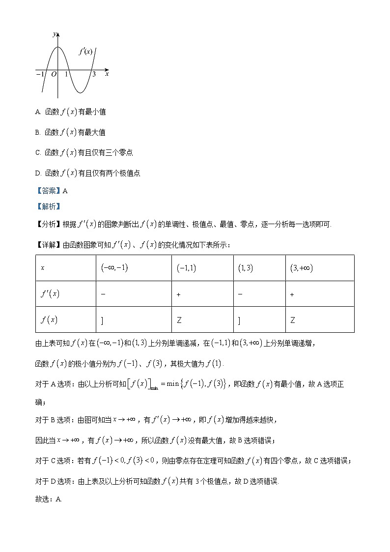 湖南省长沙市第一中学2023-2024学年高三数学上学期月考试题（三）（Word版附解析）02