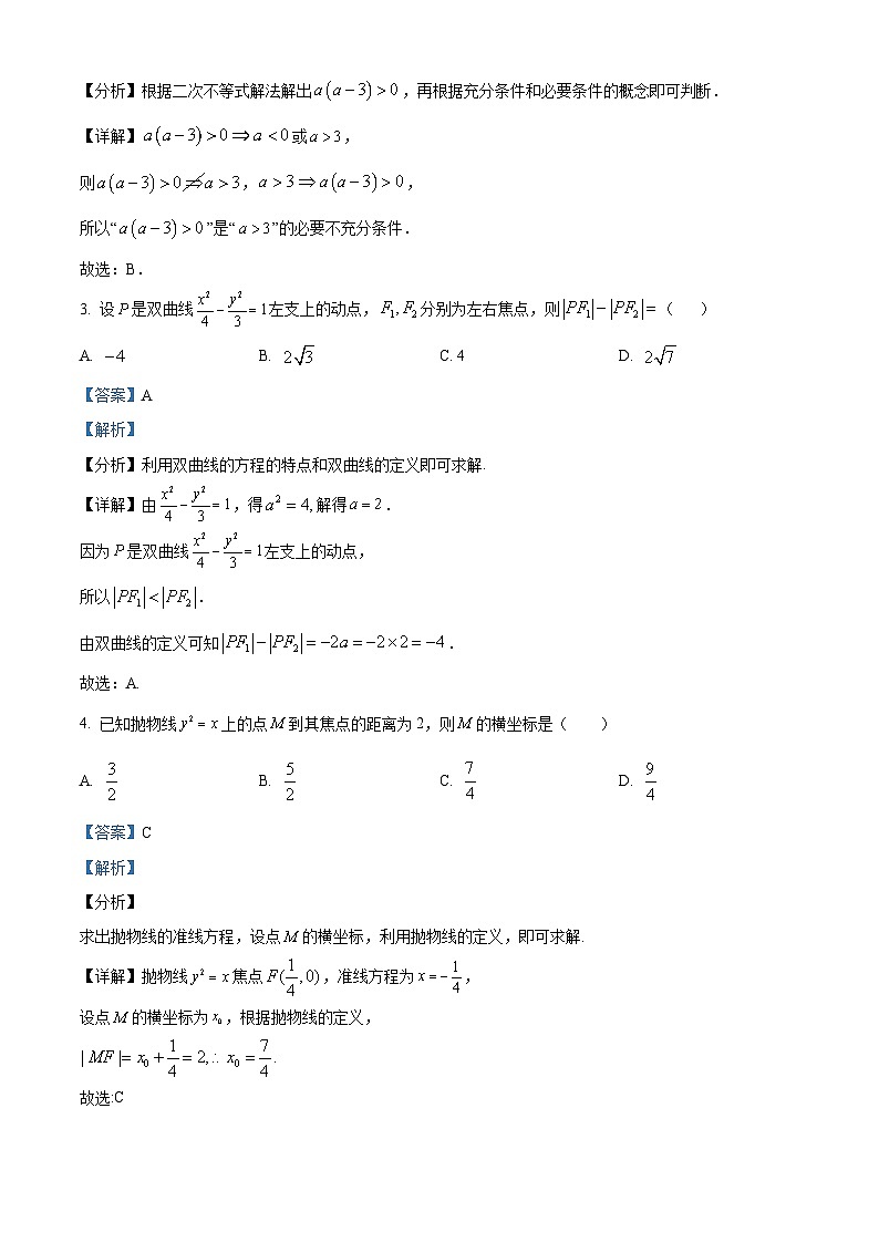 四川省射洪中学2022-2023学年高二数学（文）下学期期中试题（Word版附解析）第2页