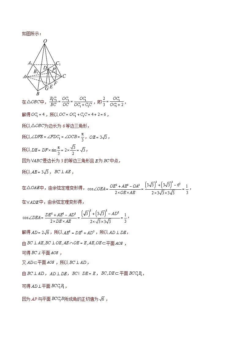 【期中复习提升】（人教A版2019）2023-2024学年高二上学期数学 第一章 空间向量与立体几何压轴题专练（解析版）第3页