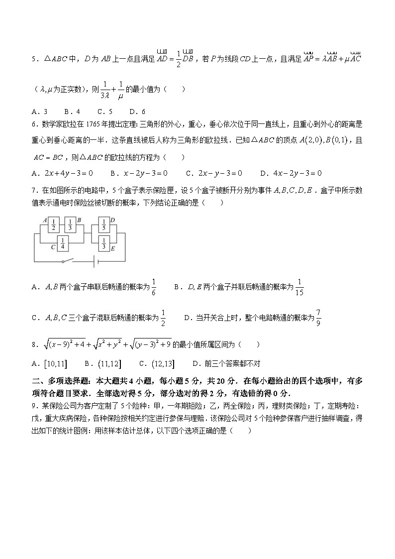 四川省成都外国语学校2023-2024学年高二上学期10月月考数学试题第2页