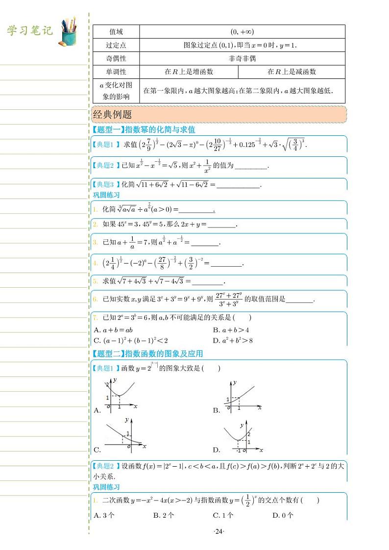 新教材高一数学上学期期末高分专项复习考点 7 指数函数（学生版）第2页