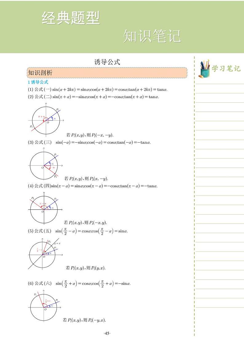 新教材高一数学上学期期末高分专项复习考点 14 诱导公式（学生版）第1页