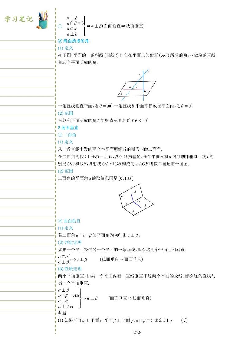 新教材高一数学上学期期末高分专项复习考点 28 空间直线、平面的垂直（教师版）第2页