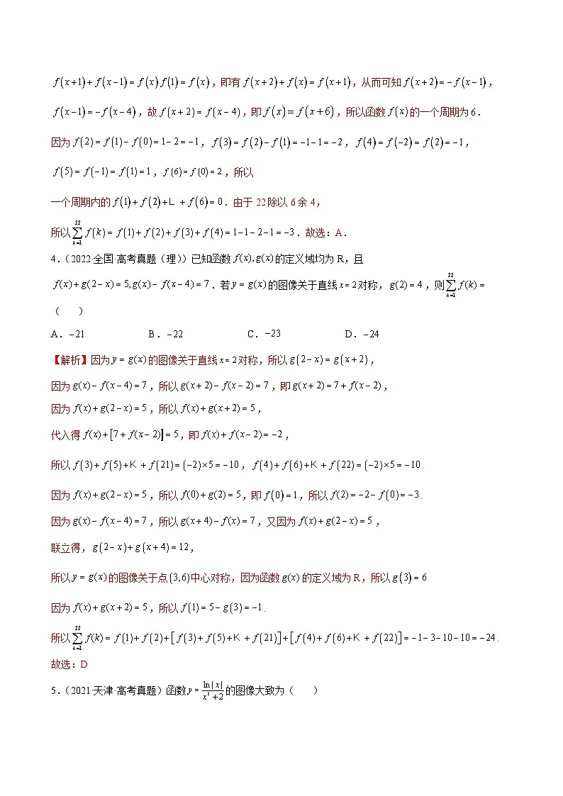新高考数学二轮复习函数培优专题22 函数及其性质（含解析）第2页