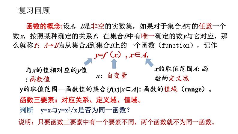 3.1.1函数的概念习题课课件-高一上学期数学人教A版（2019）必修第一册第2页
