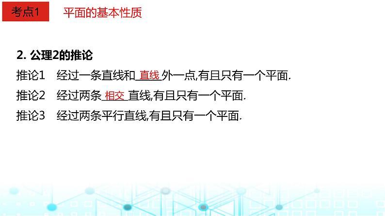 2024届人教A版高考数学一轮复习空间空间点直线平面之间的位置关系课件1第4页