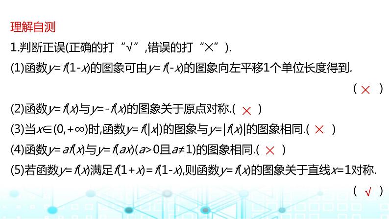 2024届人教A版高考数学一轮复习函数的图象课件第7页