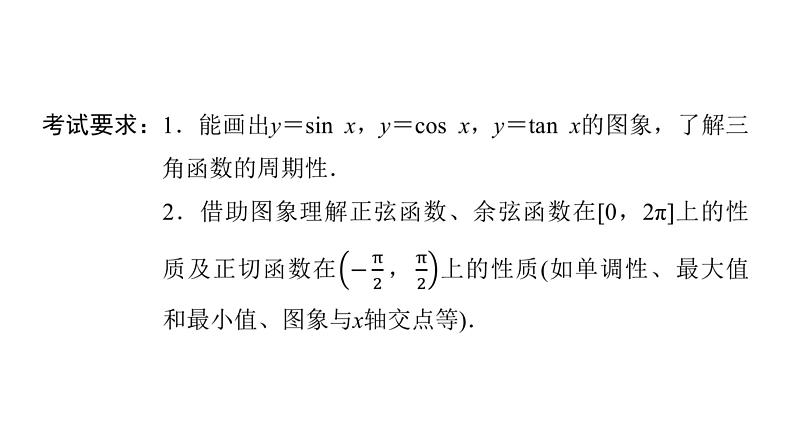 2024届人教A版高考数学一轮复习第4章三角函数第3节三角函数的图象与性质课件第2页