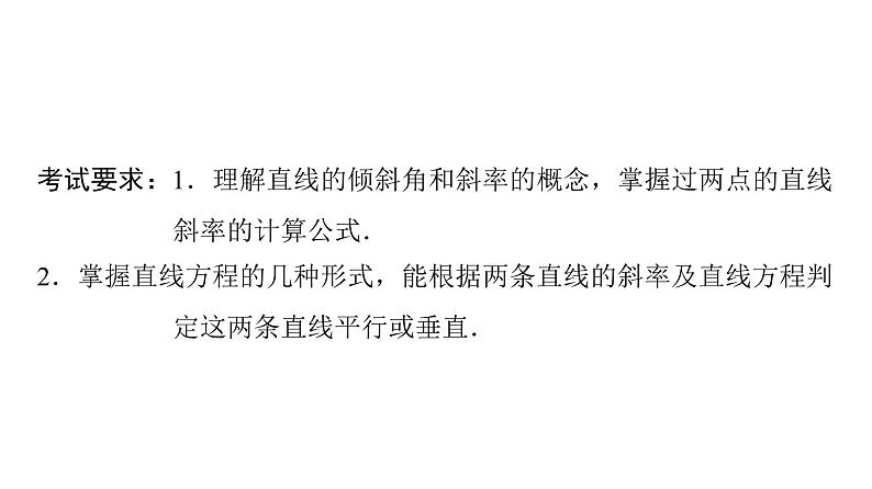 2024届人教A版高考数学一轮复习第8章平面解析几何第1节直线方程课件第2页