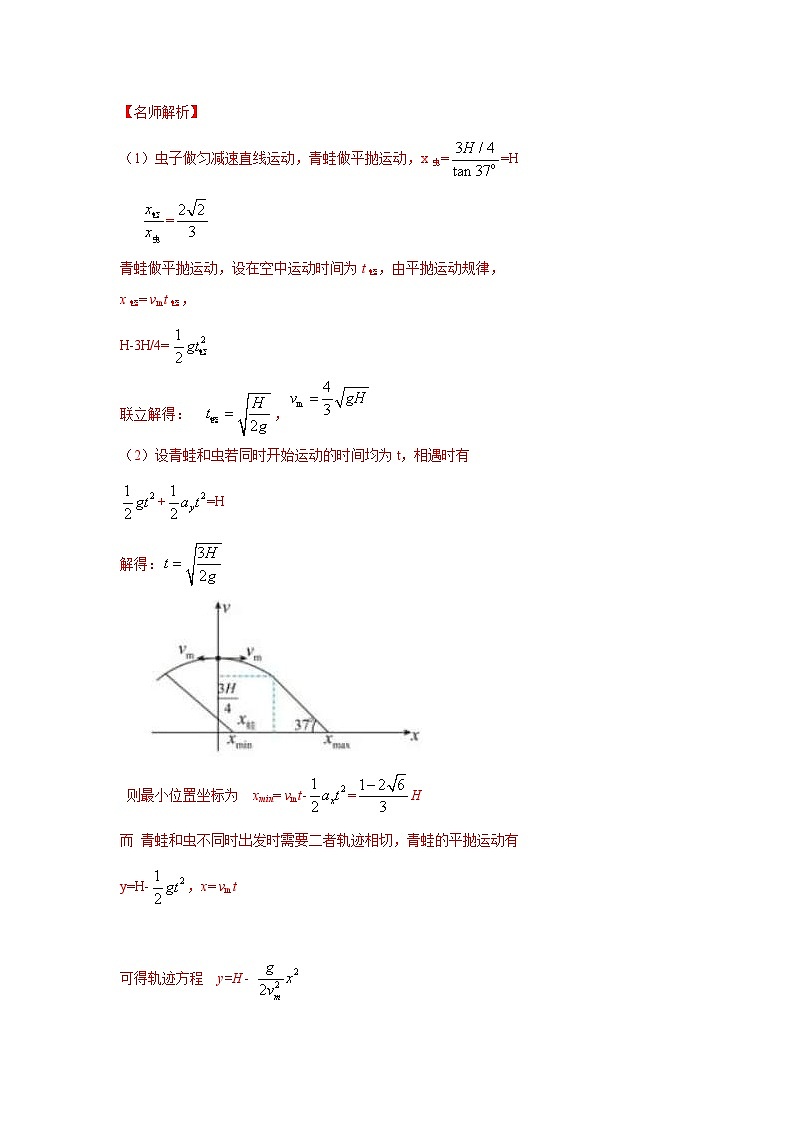 新高考物理二轮复习精选练习专题23数学方法在物理解题中的应用（含解析）02