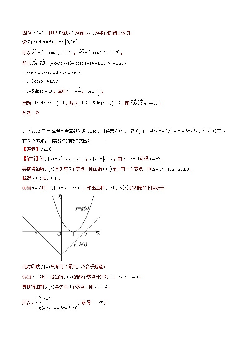 新高考数学二轮培优精讲精练思想02 运用数形结合的思想方法解题（含解析）02