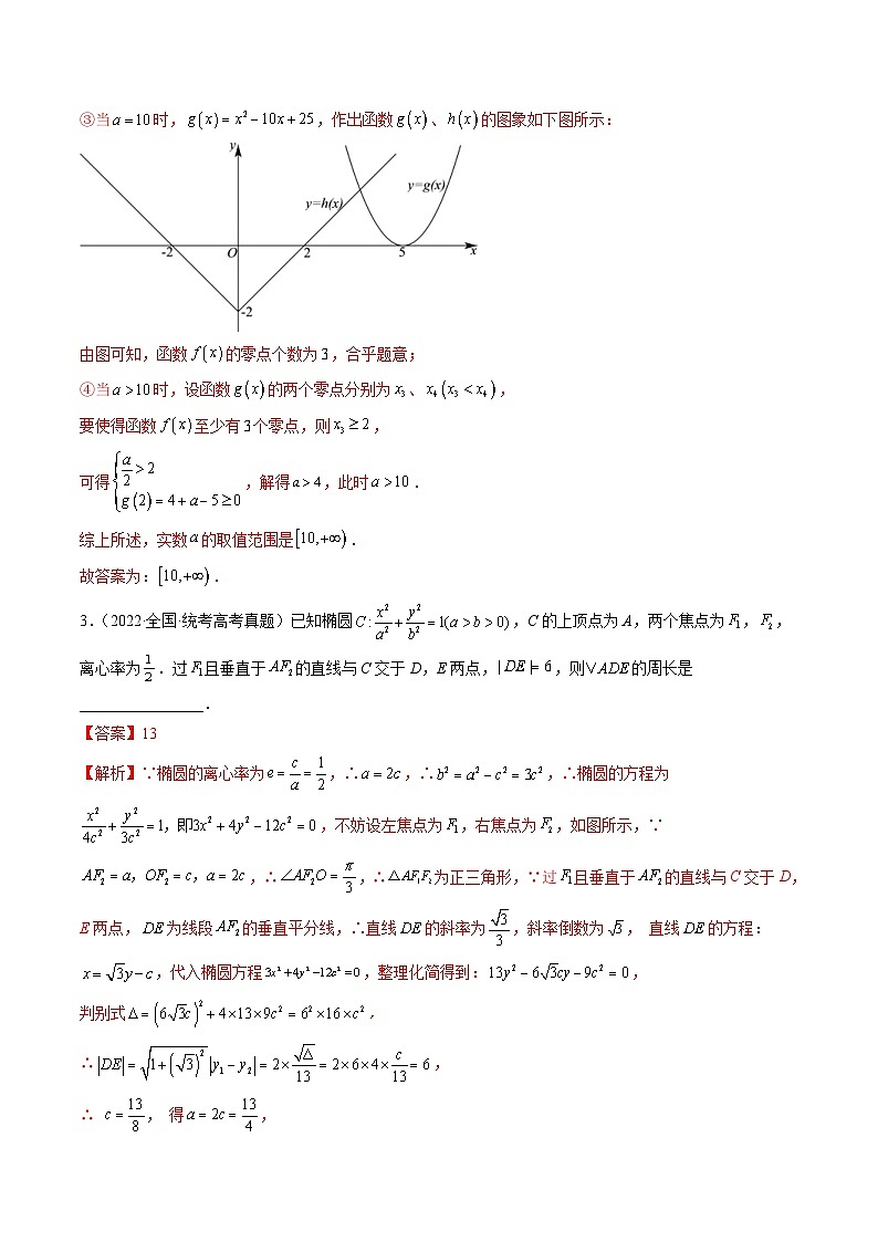 新高考数学二轮培优精讲精练思想02 运用数形结合的思想方法解题（含解析）03