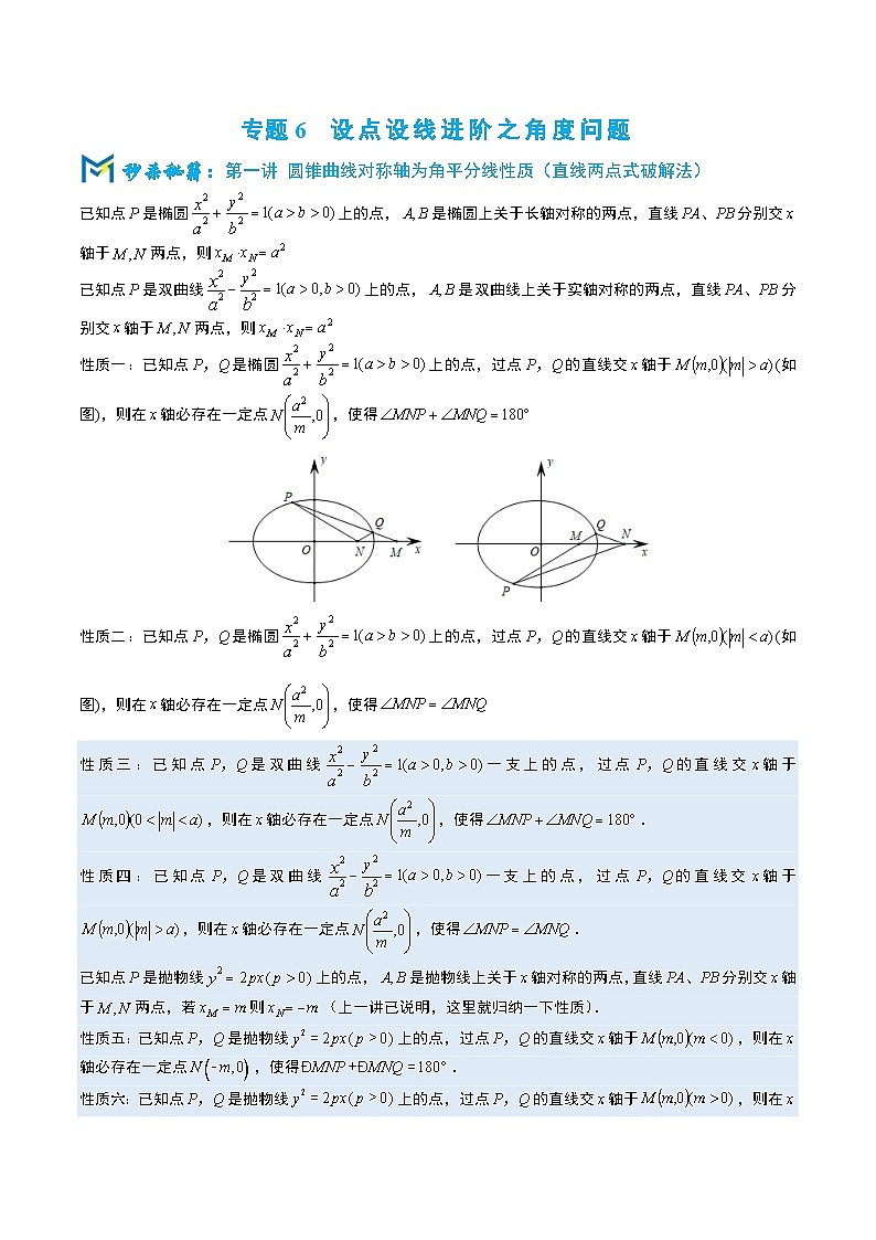 4-6设点设线进阶之角度问题第1页