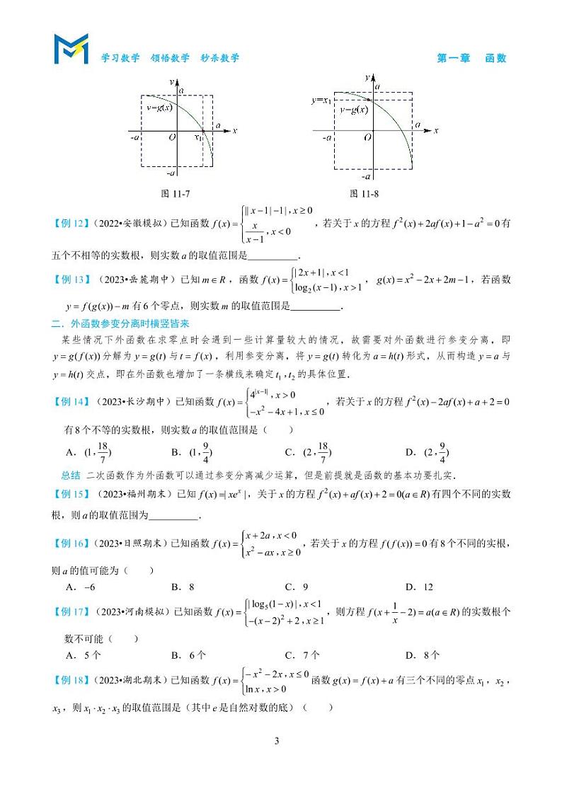 1-5 嵌套函数与零点个数问题第3页