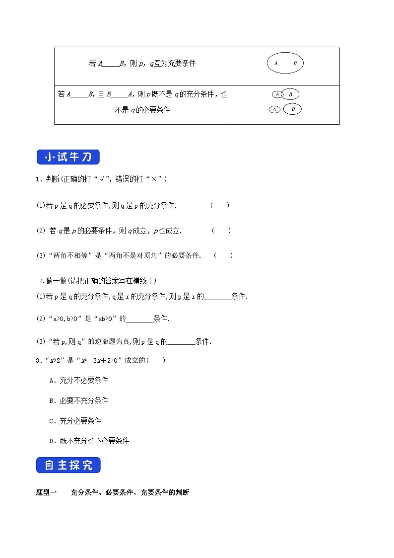 高中数学必修第一册《1.4 充分条件与必要条件》导学案3-统编人教A版03