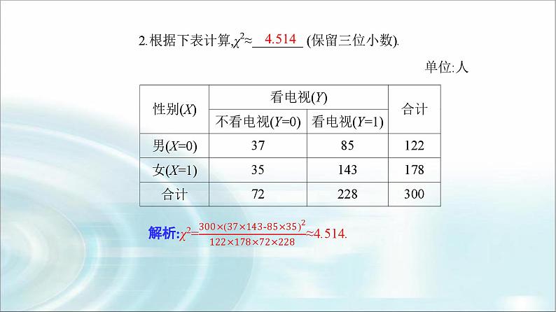 人教A版高中数学选择性必修第三册第八章8-3-2独立性检验课件第7页