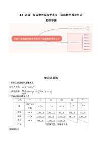 2024年高考数学第一轮复习4.2   同角三角函数的基本关系及三角函数的诱导公式（解析版）