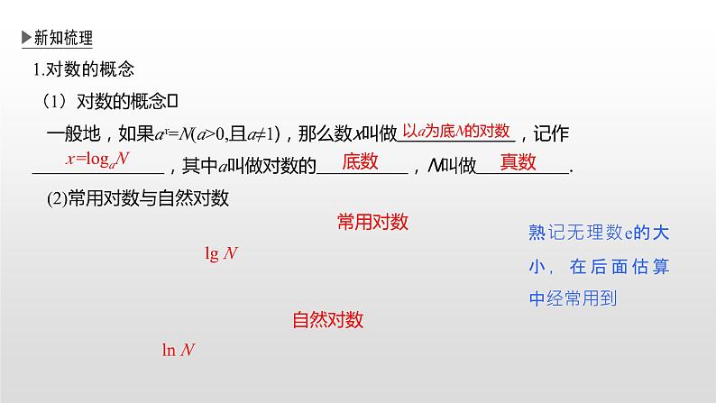 高中数学必修第一册第四章4.3.1《对数的概念》PPT课件-2019人教A版03