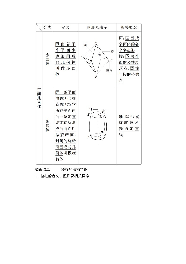 高中数学必修第二册《8.1 基本立体图形》导学案3-统编人教A版第2页