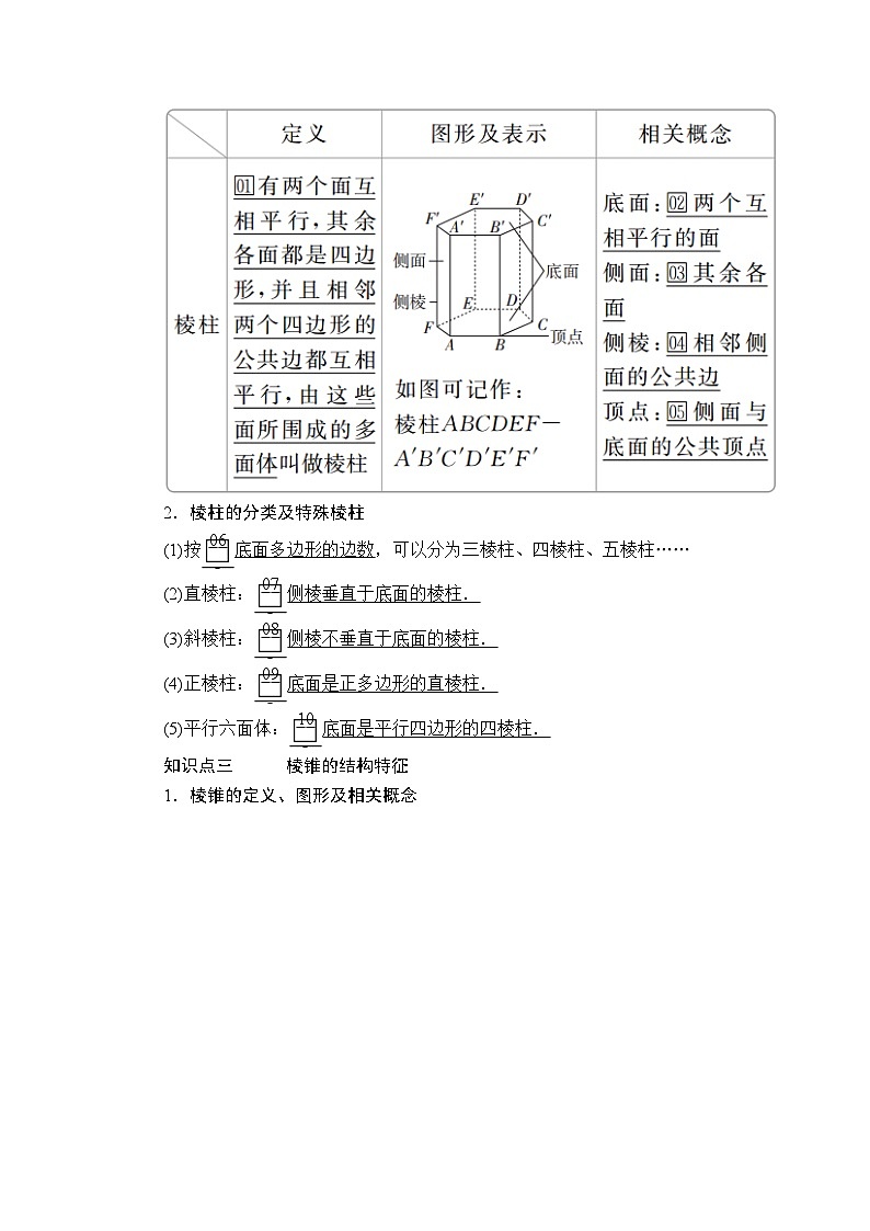 高中数学必修第二册《8.1 基本立体图形》导学案3-统编人教A版第3页