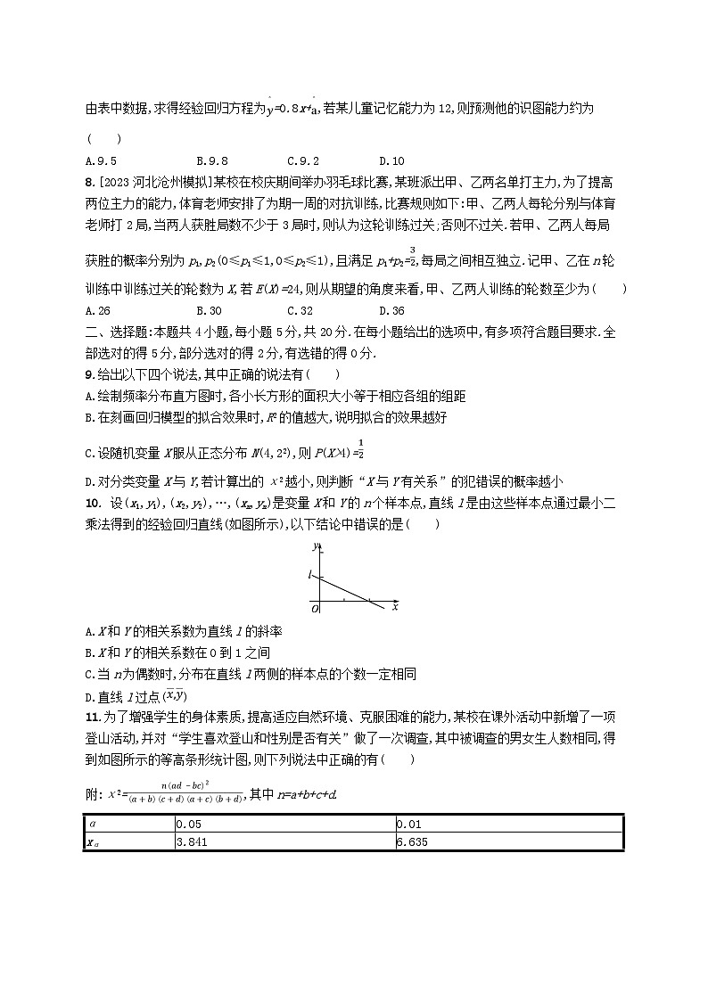新教材2023_2024学年高中数学模块综合测评1新人教A版选择性必修第三册第2页