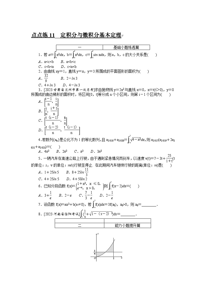 2024年高考数学第一轮复习全程考评特训点点练 1101