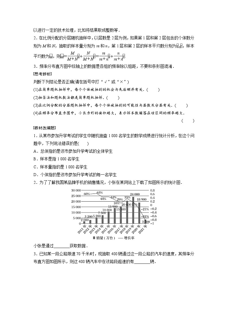 2024年高考数学第一轮复习专题训练第九章　§9.1　随机抽样、统计图表02