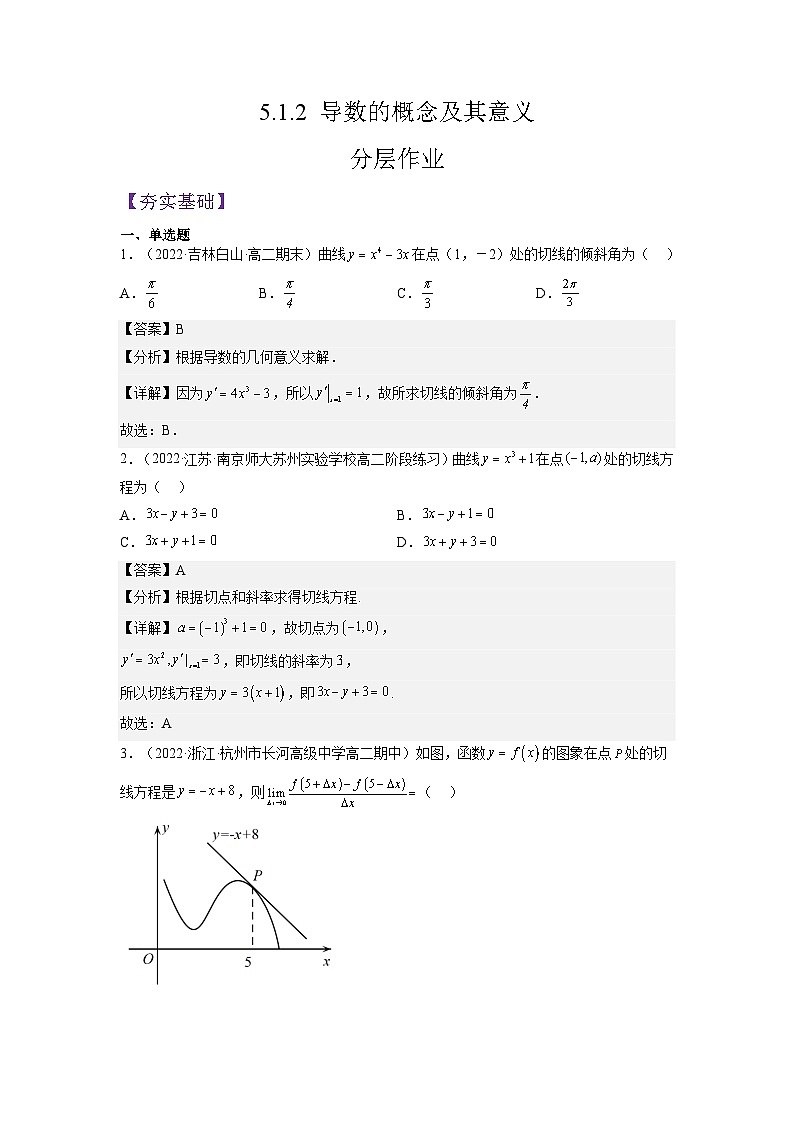5.1.2导数的概念及其几何意义（第2课时）-高中数学人教A版（2019）选择性必修第二册01