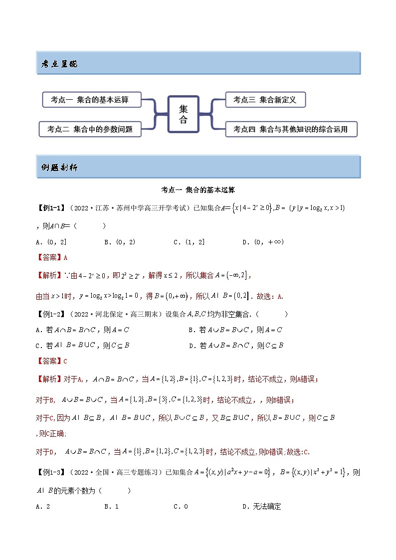 备战高考2024年数学第一轮专题复习1.1 集合（精讲）（提升版）（解析版）第2页